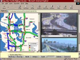 Current Seattle traffic conditions.